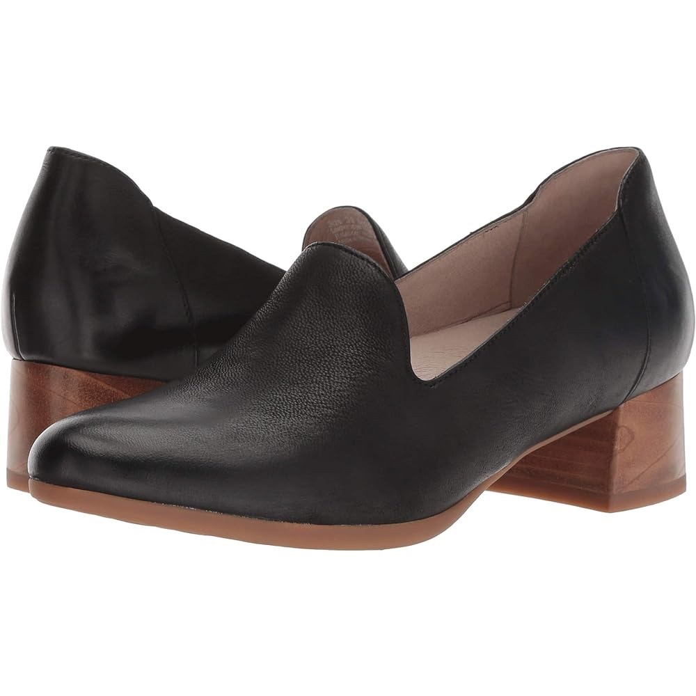Dansko Preston Heels Black Leather Size 38